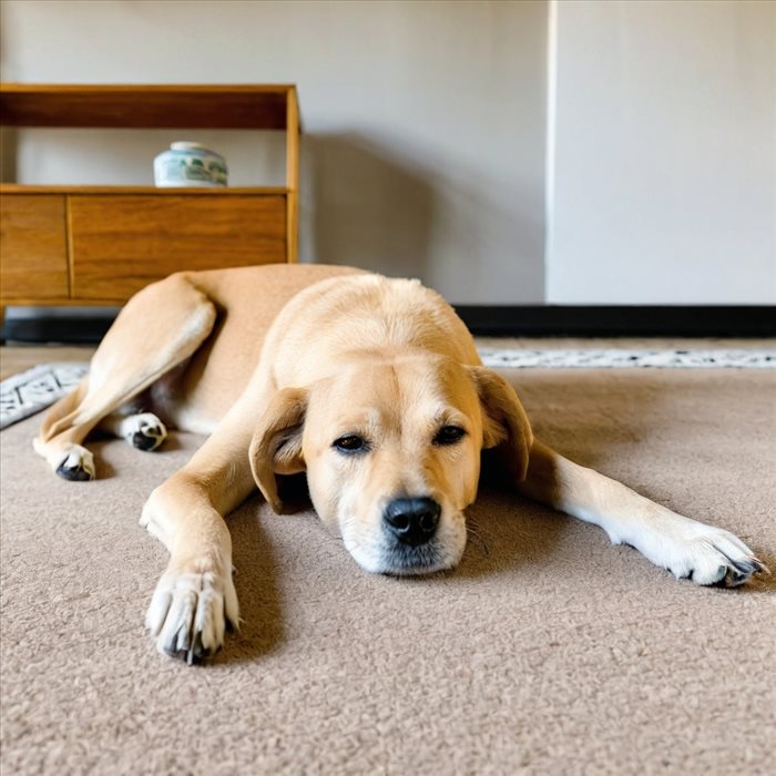Apprenez à votre chien à se coucher facilement !
