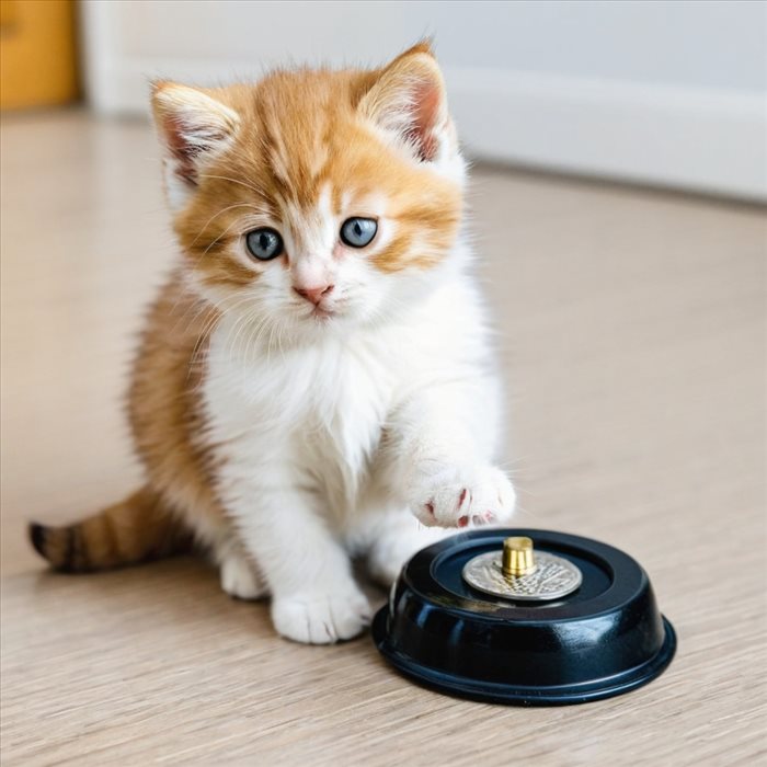 Apprenez à votre chaton à utiliser la litière