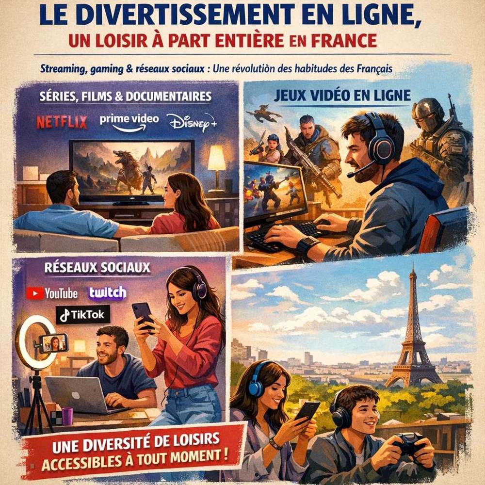 Comment le divertissement en ligne est devenu un loisir à part entière en France