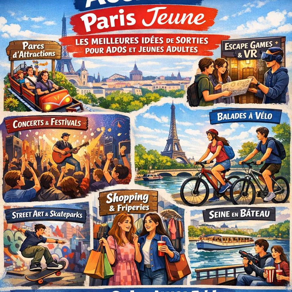 Activité Paris jeune : les meilleures idées de sorties pour ados et jeunes adultes