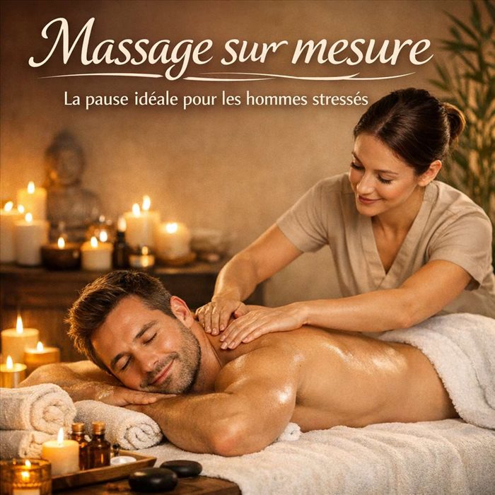 Massage sur mesure pour hommes stressés : détente et bien-être